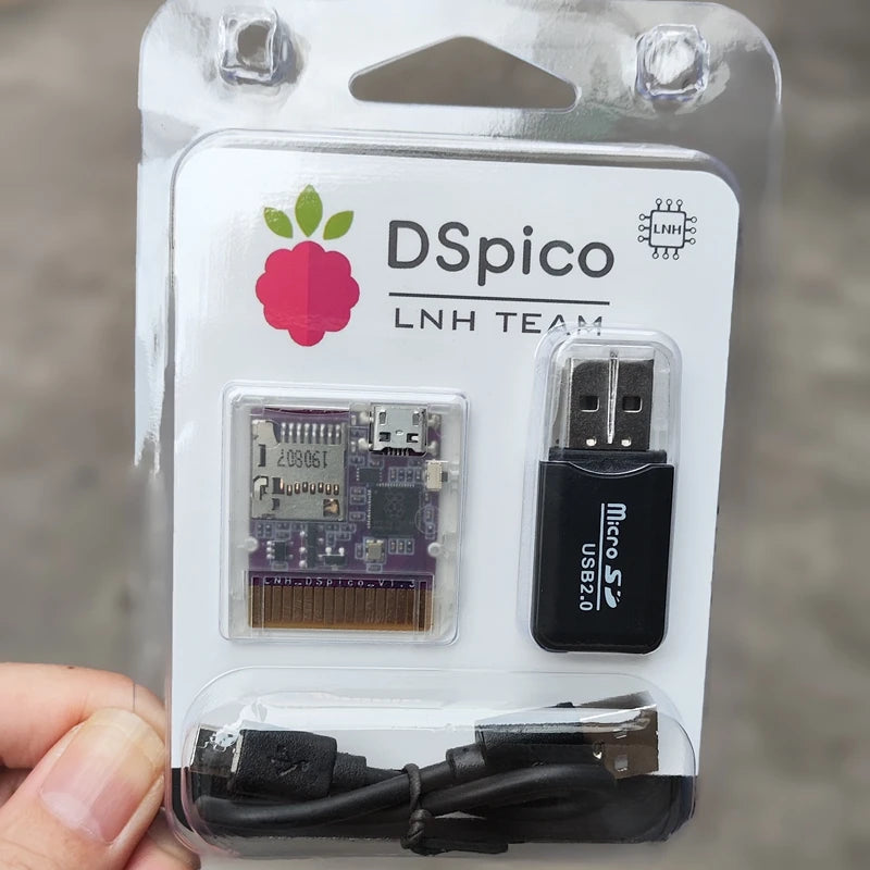 DSpico Cart Injection Molded Transparent Case with RP2040 MCU For NDS NDSL DSi 3DS Console