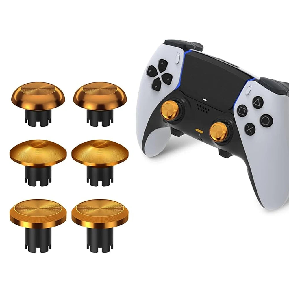 2024 NEW Metal Thumbsticks for PS5 PS4 Controller Buttons 3D Analog Stick Joystick Replacement Accessories Parts