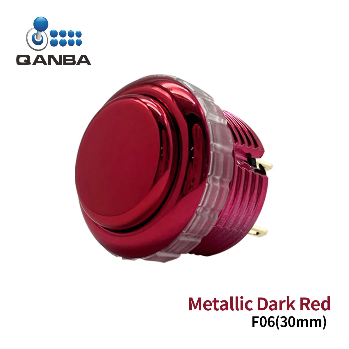 QANBA Gravity LX Arcade Buttons Metallic Color 30mm Mechanical Pushbutton Switch Arcade Stick Accessory DIY Parts
