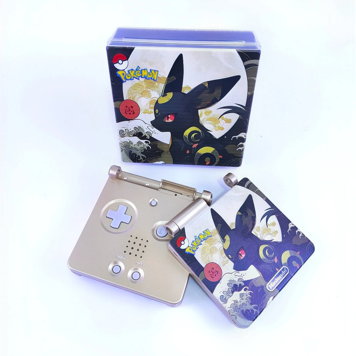 GBA SP Color Printed Replacement Shell, Creative DIY Housing