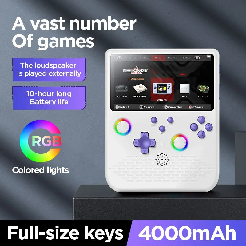 H5 Open Source Handheld Game Console, 5 Inch IPS, Dual Joystick