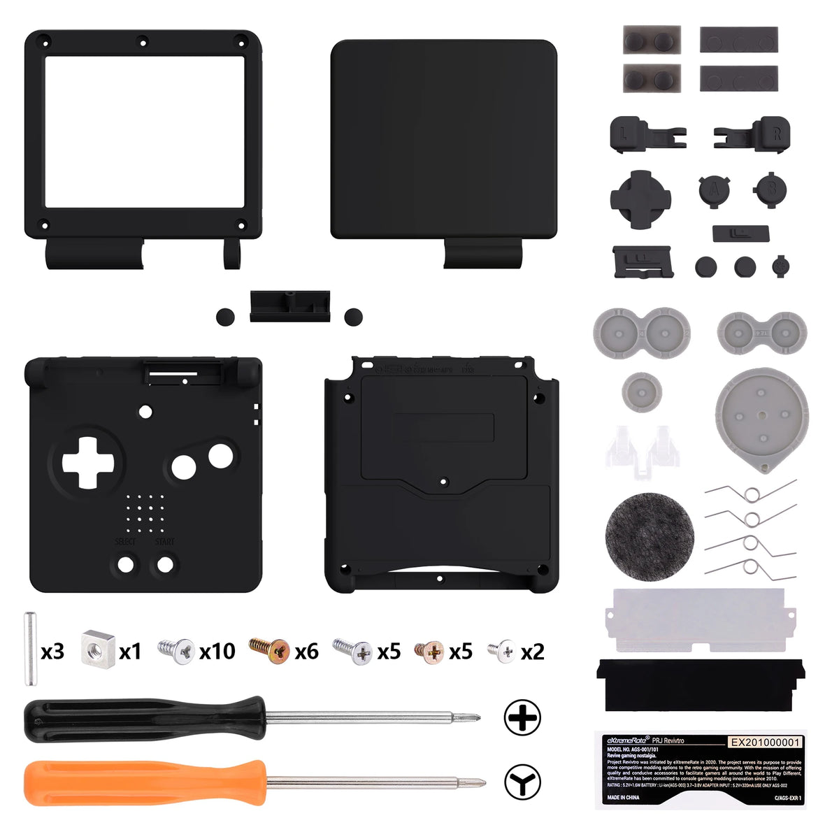 eXtremeRate IPS Ready Shell for GBA SP, IPS & Standard LCD