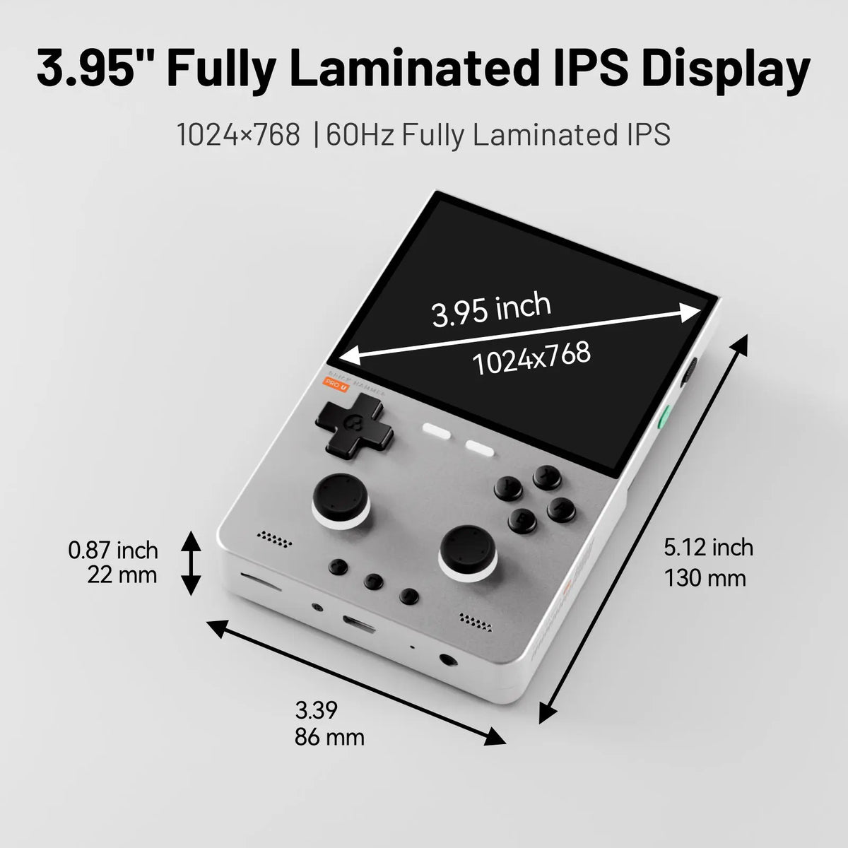 TRIMUI Brick Pro 3.95 Inch IPS Handheld, Up to 12000 Games