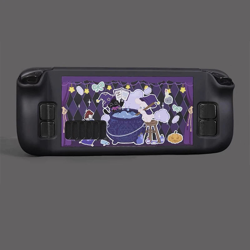 Steam Deck/OLED Magic Milk Cat Hard PC Case, Non-Slip Cover