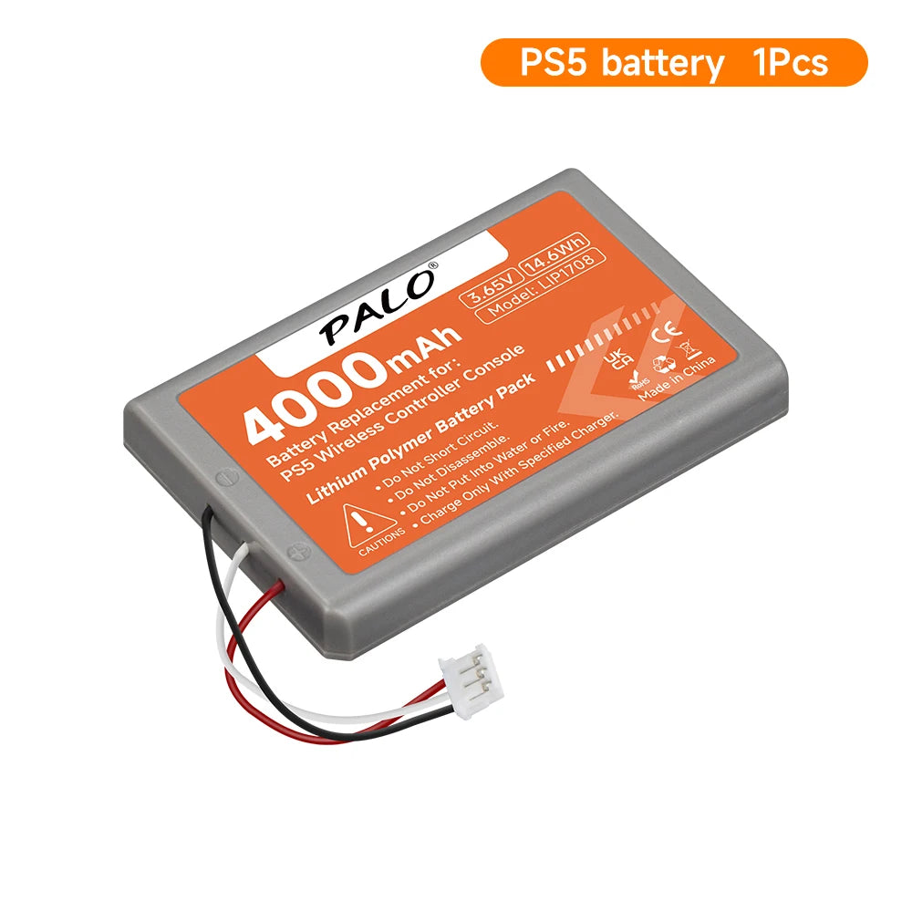 PALO 4000mAh Battery for PS5 Controller LIP1708, Rechargeable