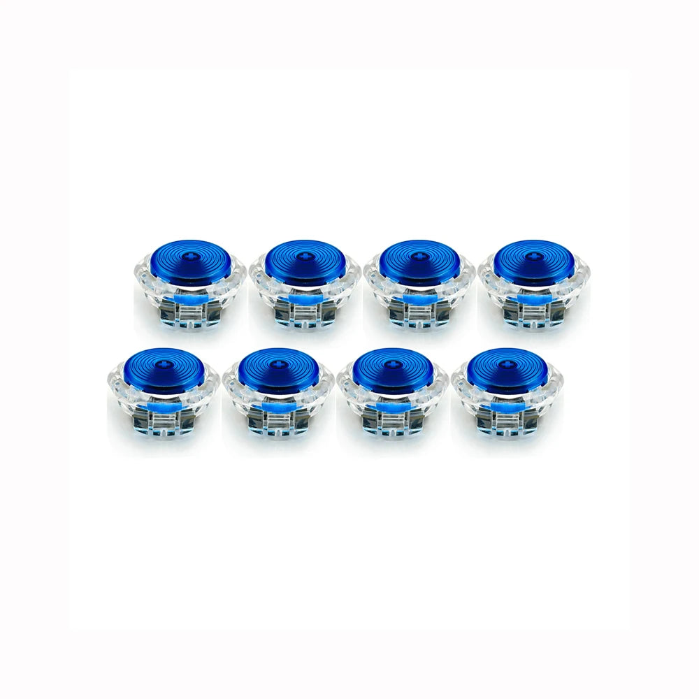 8pcs Sinoarcade Low Profile Mechanical Buttons with Kailh CLICKY POM Switches Hot-swappable  for Arcade Hitbox Snackbox