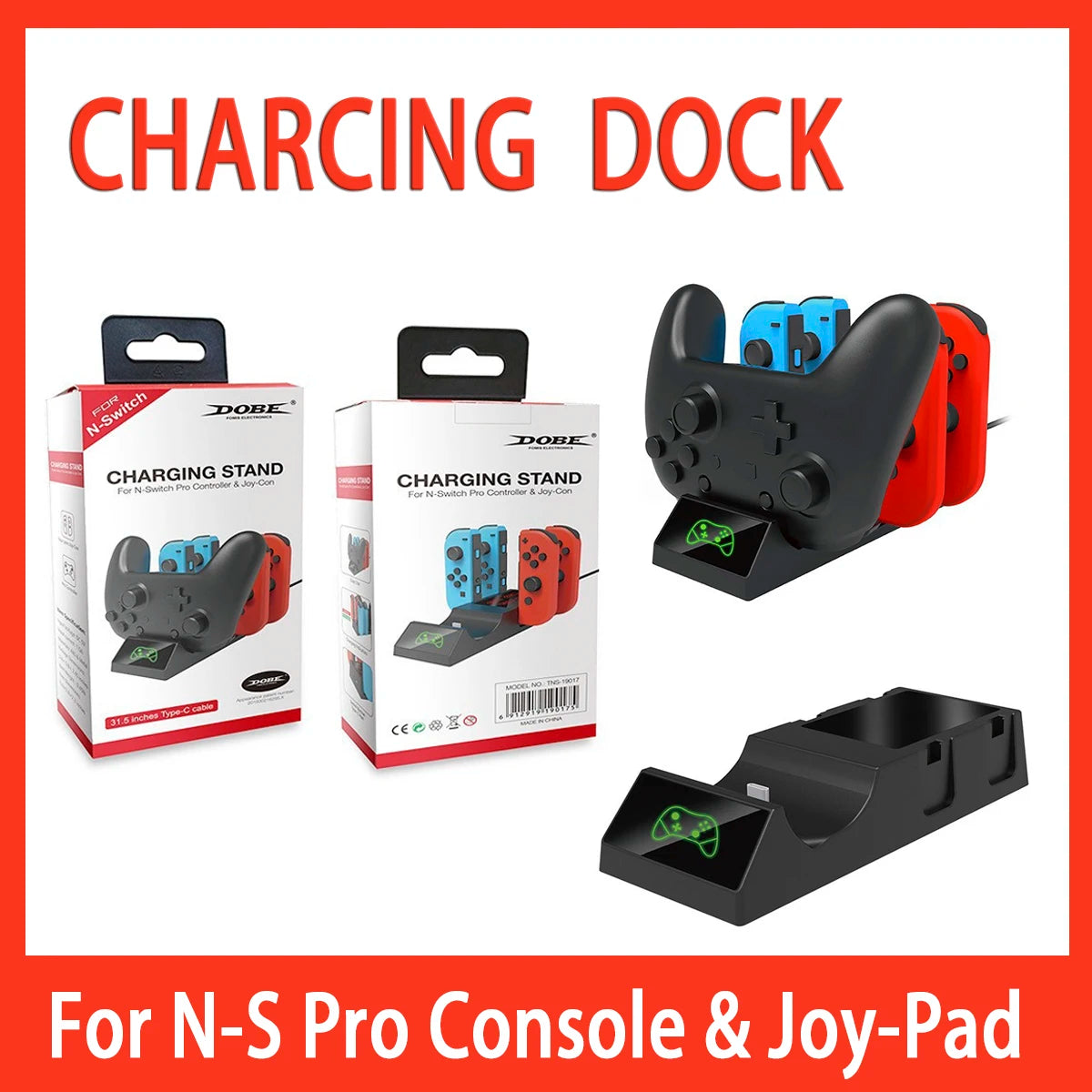 ipega for Nintendo Switch Charging Dock TNS-19017, 5-in-1