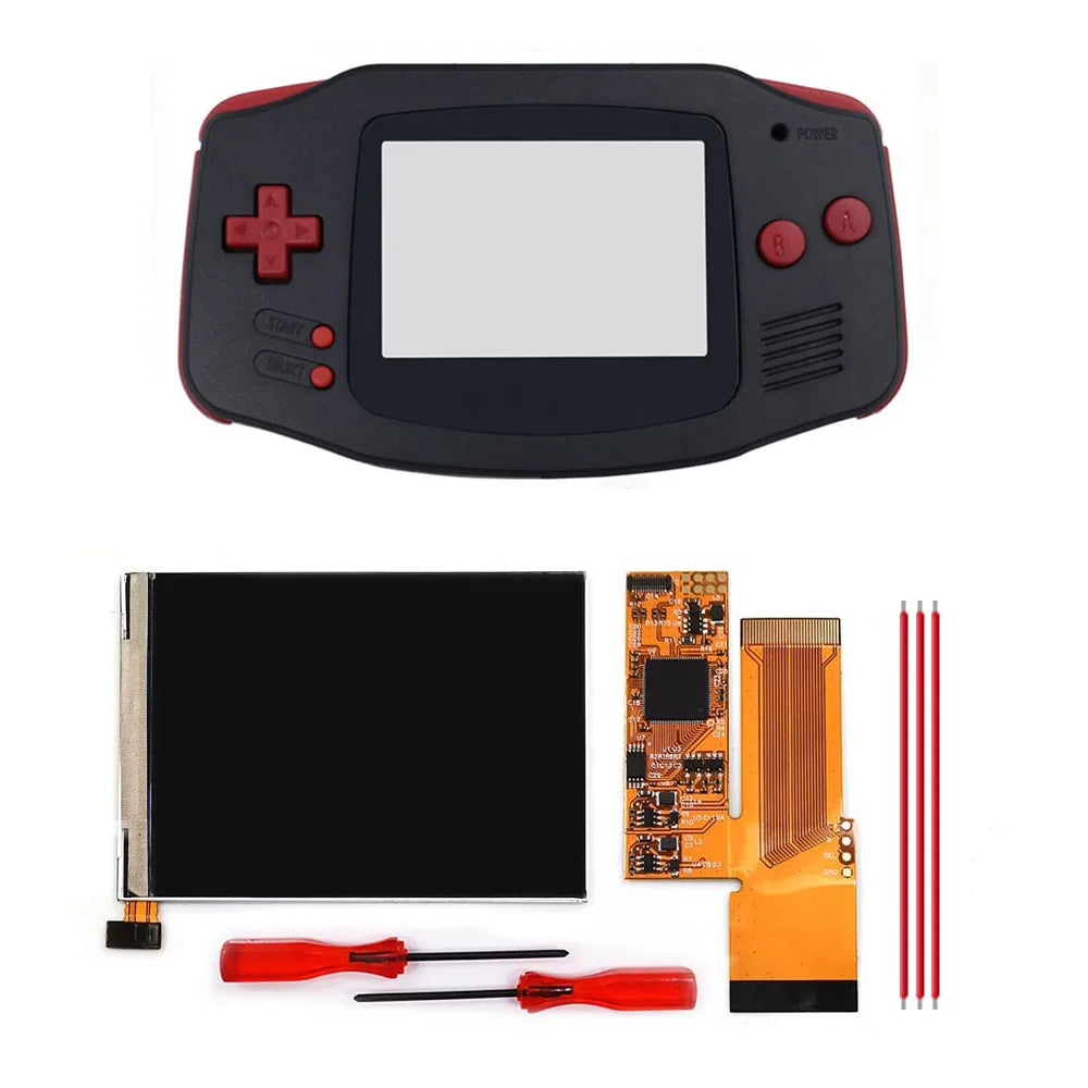 3.2 inch V2 IPS LCD Screen Backlight Backlit 10 Levels Brightnesss MOD For GameBoy Advance GBA Console