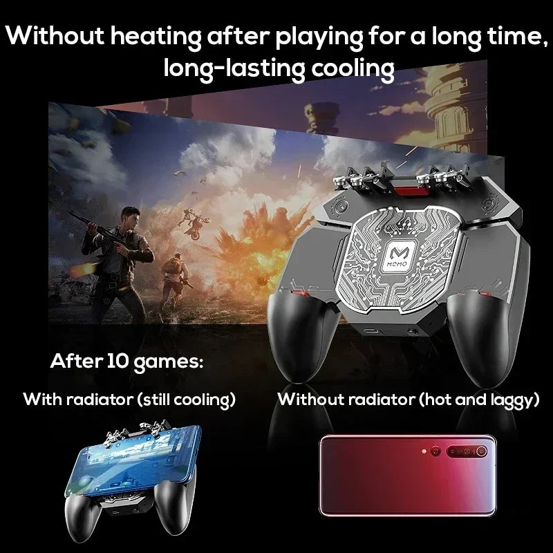 MEMO DL100 Mobile Phone 6 Fingers Gamepad with Cooling Radiator