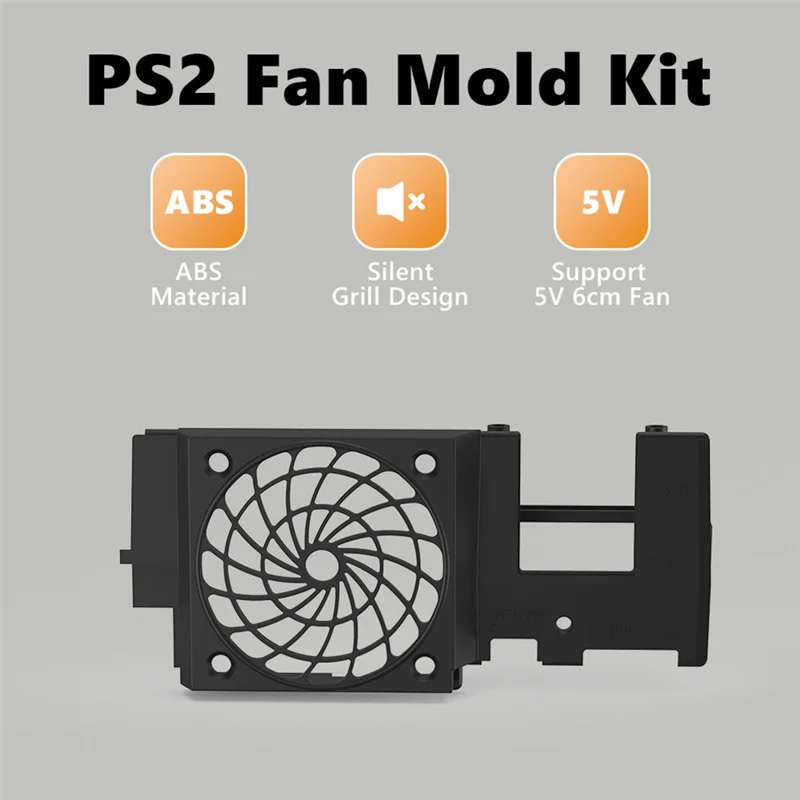 PS2 Fat Silent Cooling Fan Upgrade Kit with Noctua Fan Bracket
