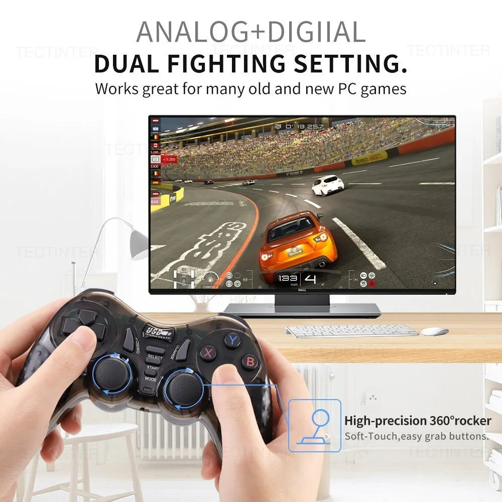 2.4GHz Wireless Game Controller For PS3 Accessories Controle PC Joystick For Super Console X Pro /TV Box/Android Phone Gamepad