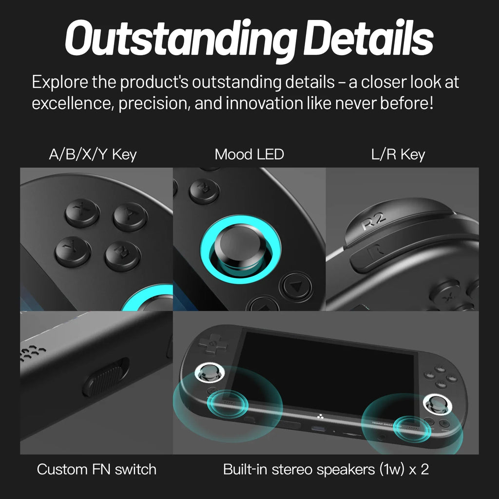 Trimui Smart Pro 4.95-Inch IPS Handheld Console, 13K Games
