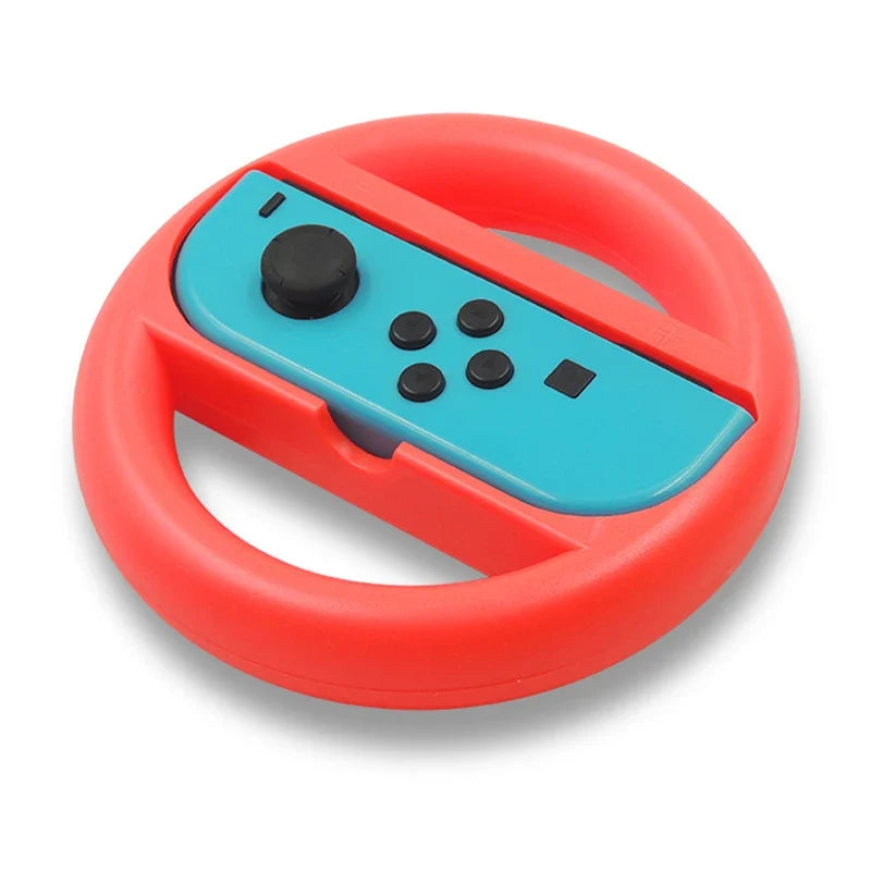 2PCS Game Steering Wheel Controller Handle Holder Grip JoyCon Controller Gamepad Nintendo N-Switch Game Console Accessories