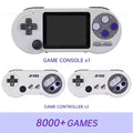 SF2000 3 inch IPS Screen Handheld Game Console Mini Portable Game Player Built-in 8000+ Games Retro Game Console AV Output