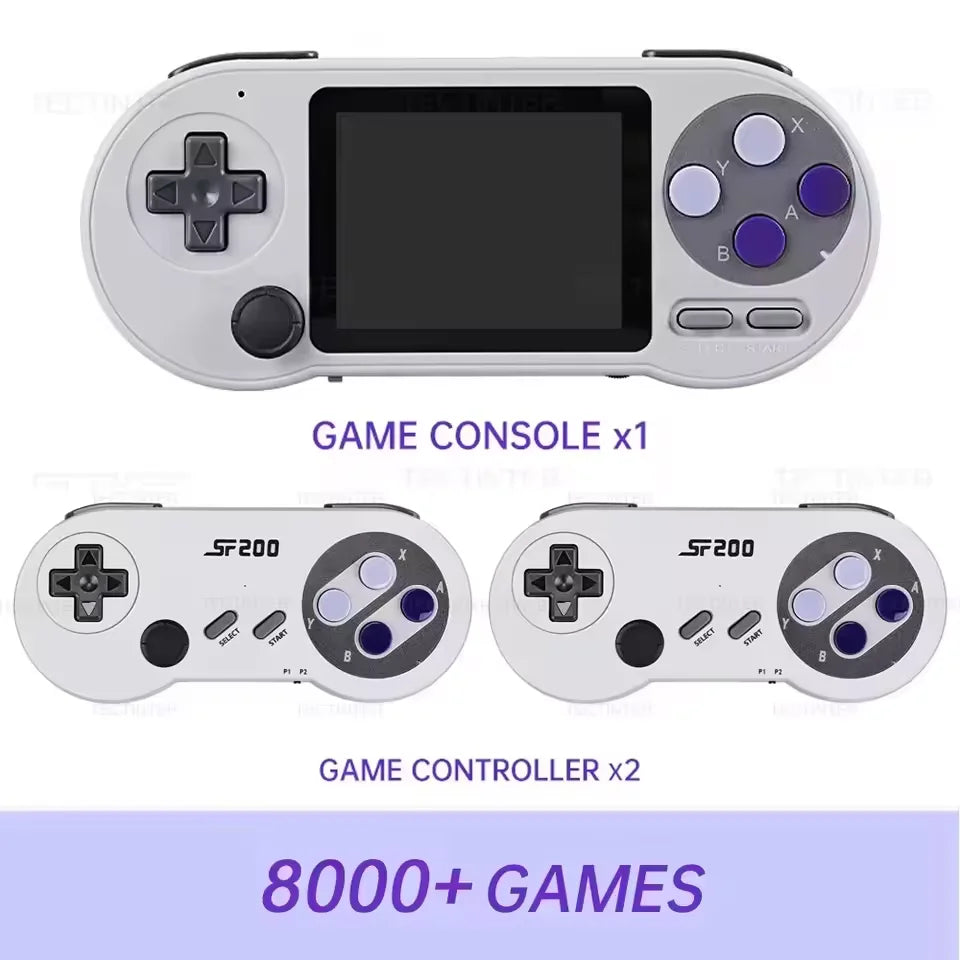 SF2000 3 inch IPS Screen Handheld Game Console Mini Portable Game Player Built-in 8000+ Games Retro Game Console AV Output