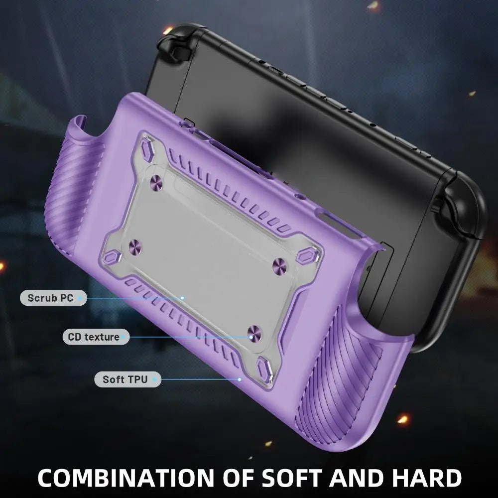 Ergonomic Nintendo Switch 2 Grip Case, Shockproof TPU Clear