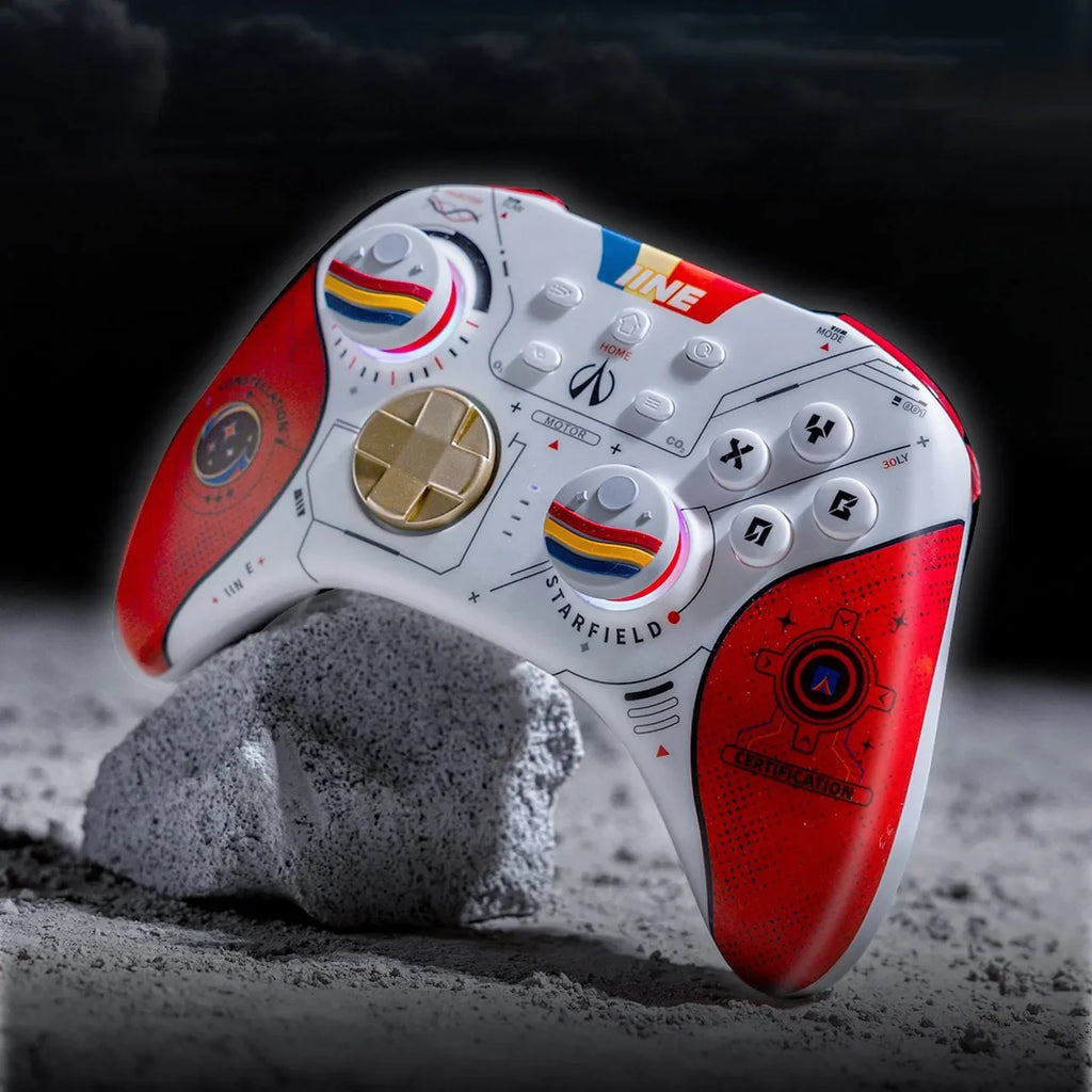 IINE Ares Starry Sky Bluetooth Wireless Gamepad Joystick Hall Magnetic NFC Game Handle Controller for PC Steam Switch xbox NS