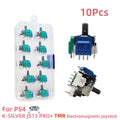 K-SILVER JS13 PRO+ for PS5/PS4/Xbox TMR/Hall Joysticks, 10Pcs
