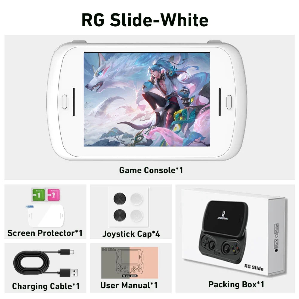 ANBERNIC RG Slide Handheld 4.7-inch LTPS In-Cell Display 1280*960 Screen Game Console Retro Video Game Player Android 13 5000mAh