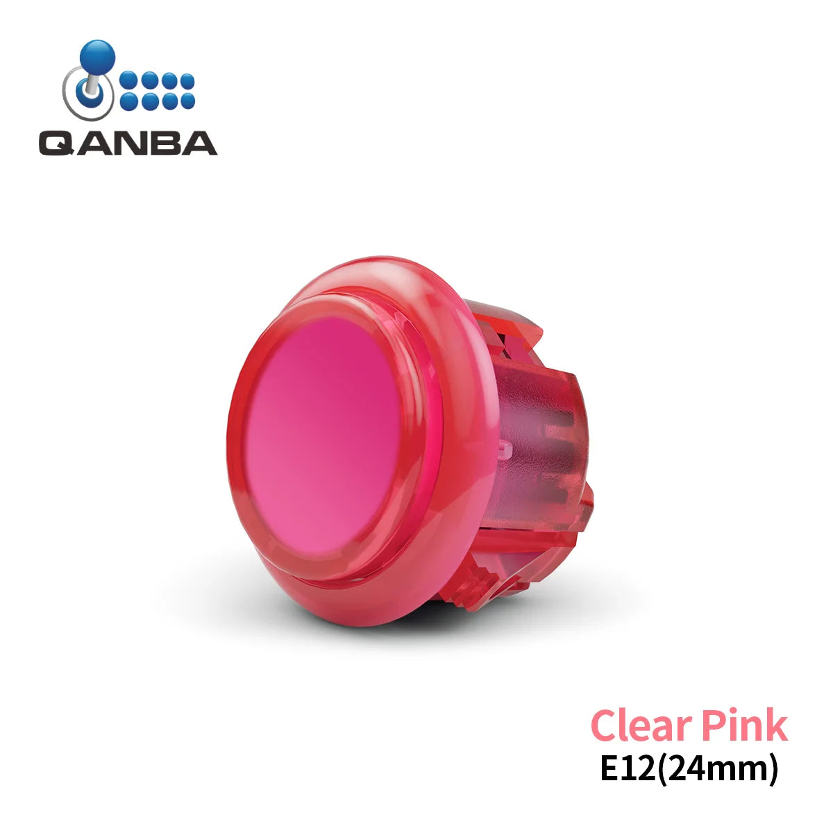 QANBA Gravity KS Silent Arcade Buttons, 30mm/24mm Snap-In