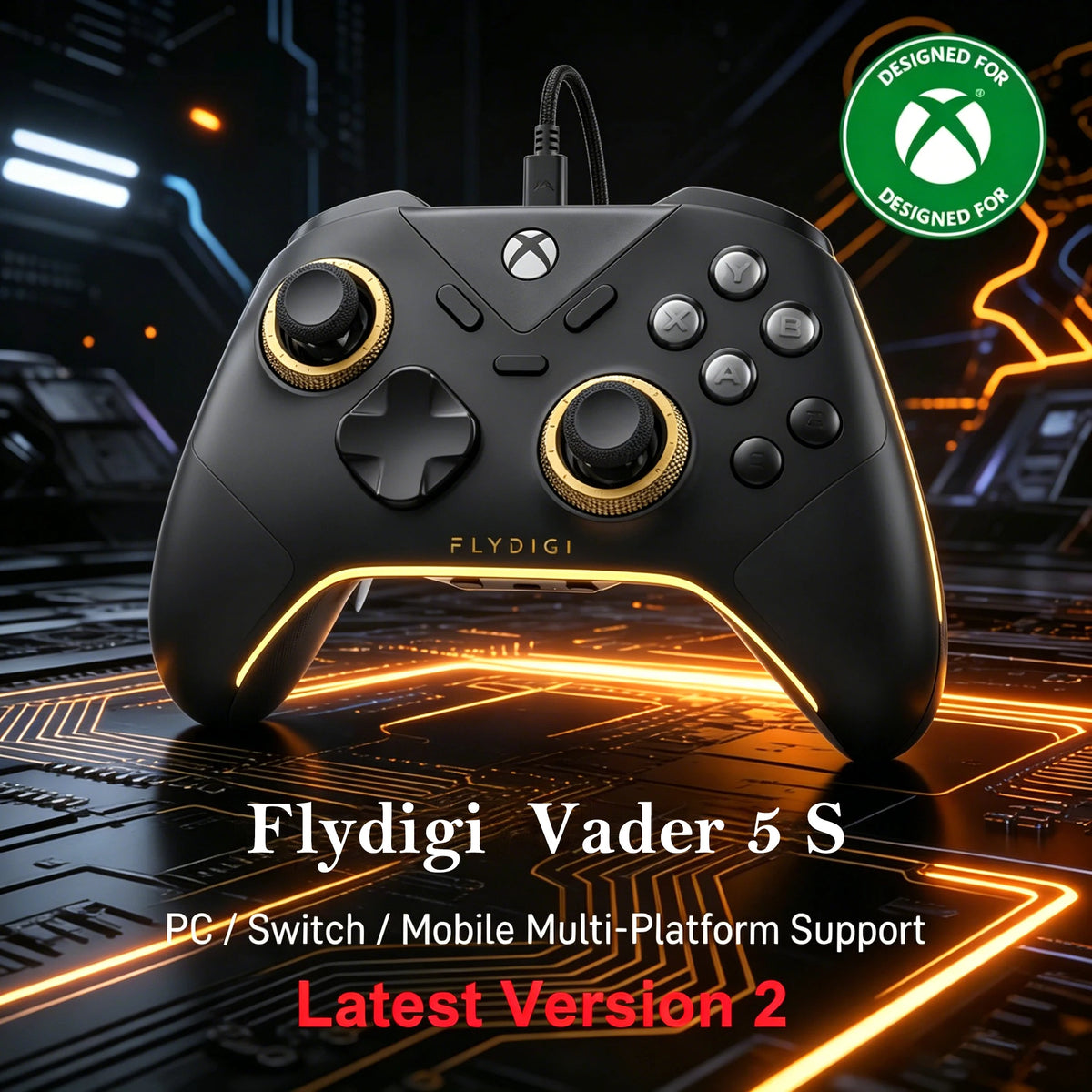 Flydigi Vader 5S Wired Controller for Xbox Series X|S & PC