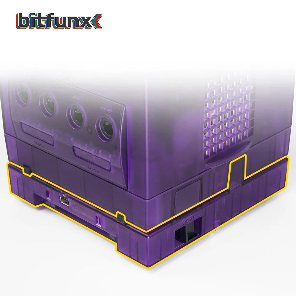 Bitfunx GBA Gameboy Player DOL-017 Translucent Base Case Shell