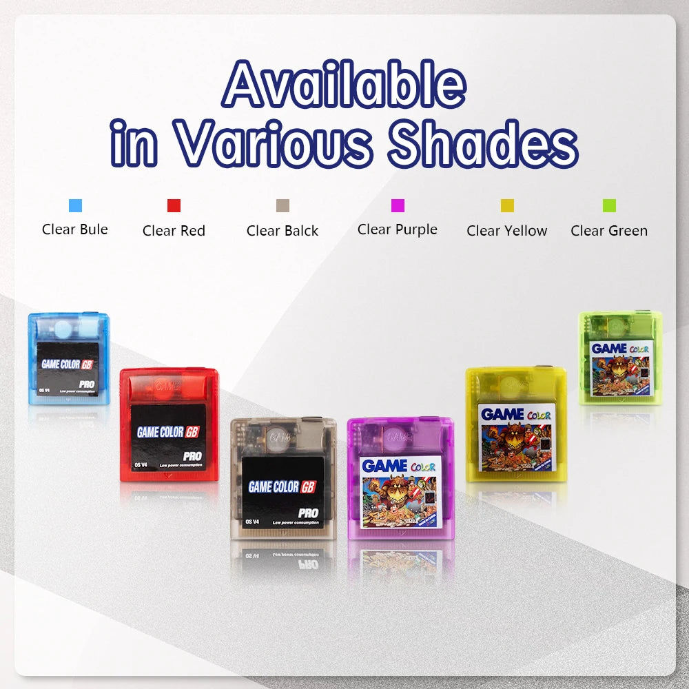 GB GBC Flash Cartridge Compatible with Game Boy Game Boy Color and Game Boy Advance 8GB Micro SD Card Menu Return Button
