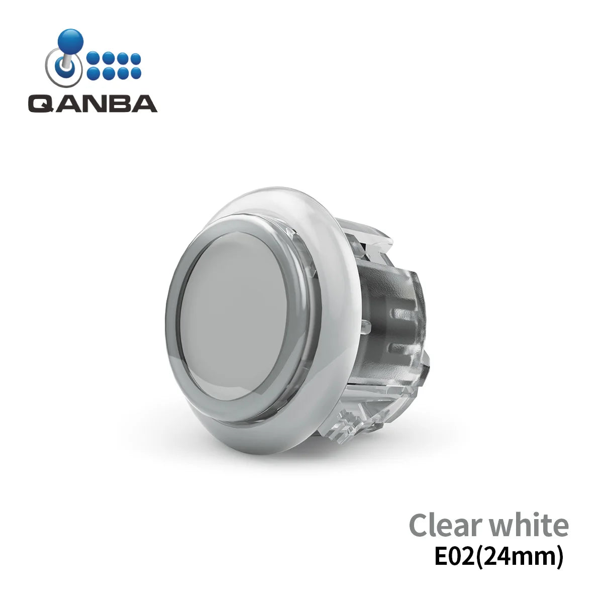 QANBA Gravity KS Silent Arcade Buttons, 30mm/24mm Snap-In