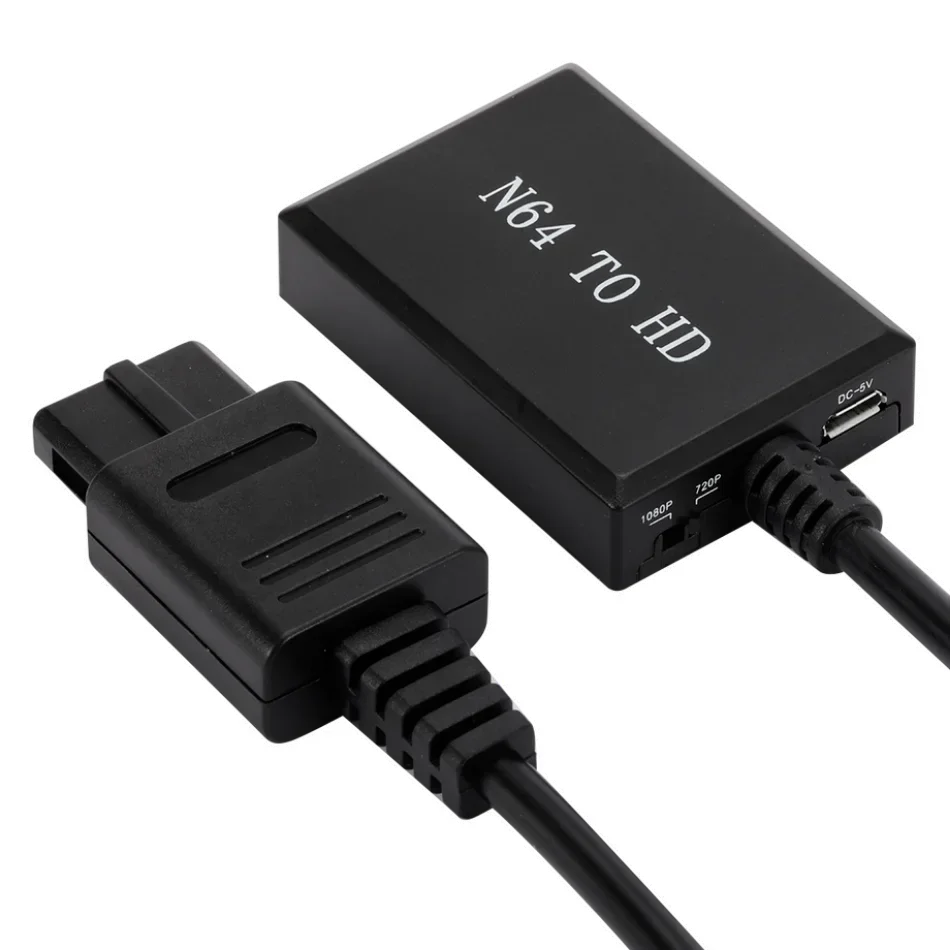 WvvMvv N64 To HDMI-compatible Video Converter High Definition Link Cable For Nintend N64 / SNES Plug And Play HD 1080P Adapter