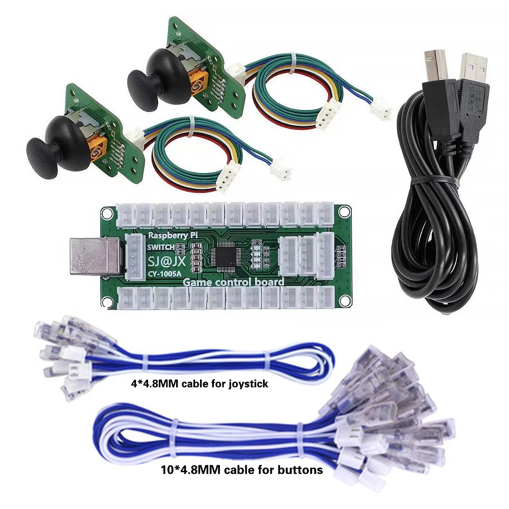 Arcade Game Joystick Controller Usb Board Zero Delay Encoder Gamepad Mini 3d Analog Stick Hitbox Switch Pc Ps3 Raspberry Pi