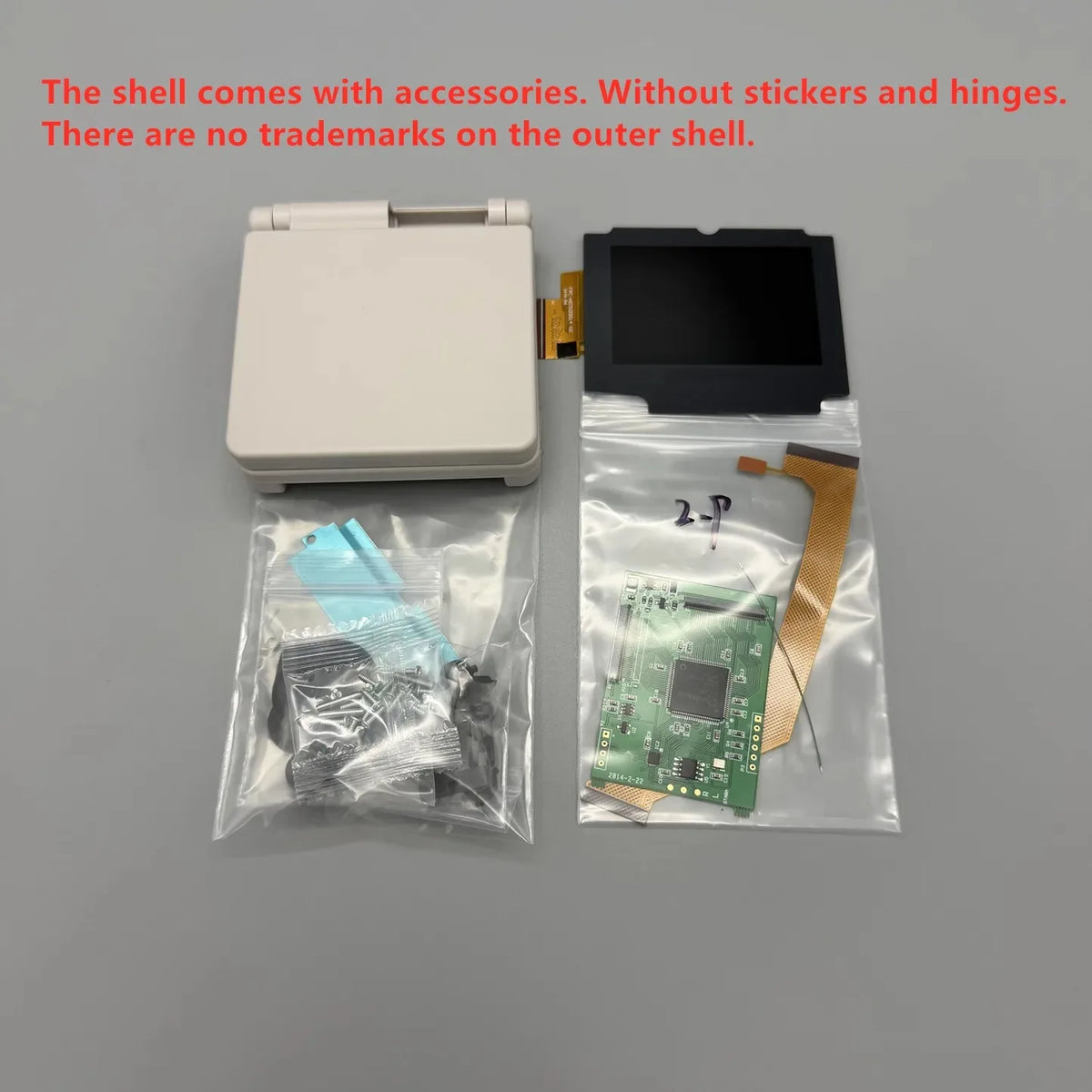 V5.4 2.9" IPS High Brightness LCD Screen Replacement Full Shell Kit for Game Boy Advance SP GBA SP Retro Console Mod Parts