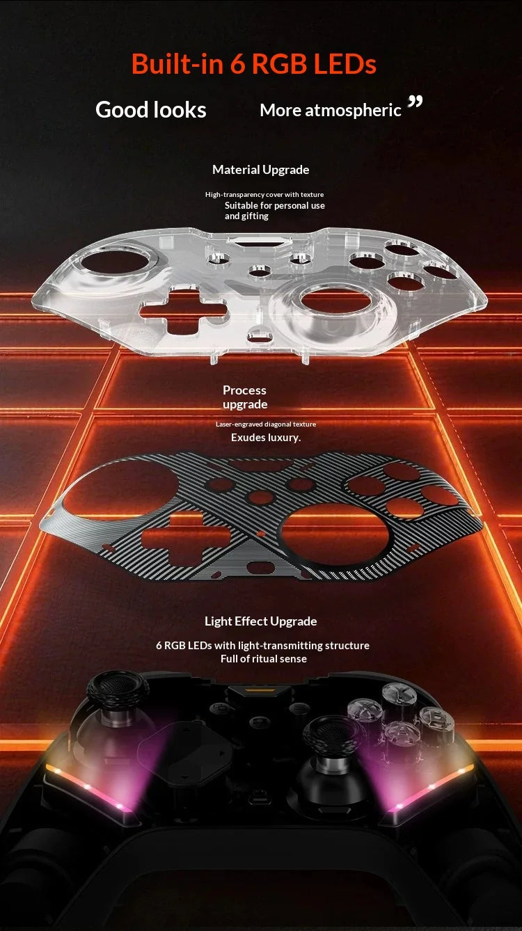 MOJHON Gale2 Gamepads Wireless Three Mods Dual-mode Hall Trigger Game Handles 1KHZ Sensory Rate Of Return PC Accessories Gifts