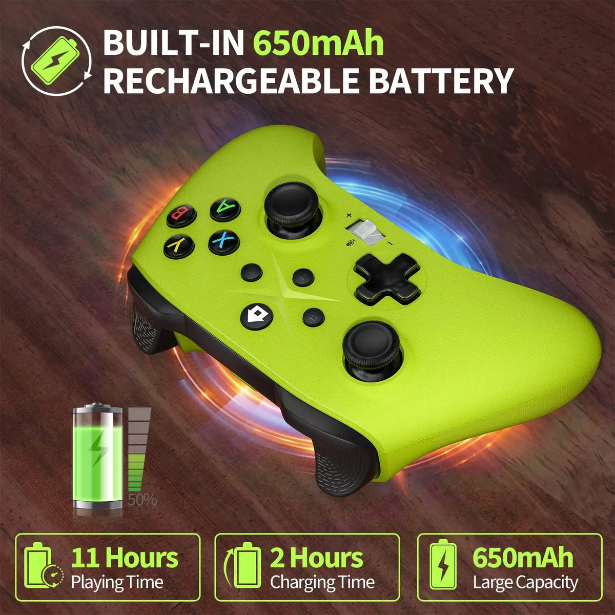 Wireless Controller W/Gaming Vibration Hall Effect 6-Axis Gyro Sensor Turbo Function Gamepads For Xbox One S/X/Series S/X/Switch
