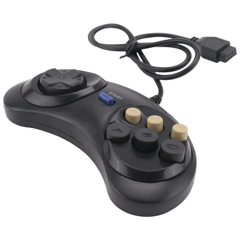 A23F-Classic Retro 6 Buttons Wired Handle Game Controller Gamepad Joystick Joypad For Sega Md2 Pc Mac Mega Drive Gaming Accessor