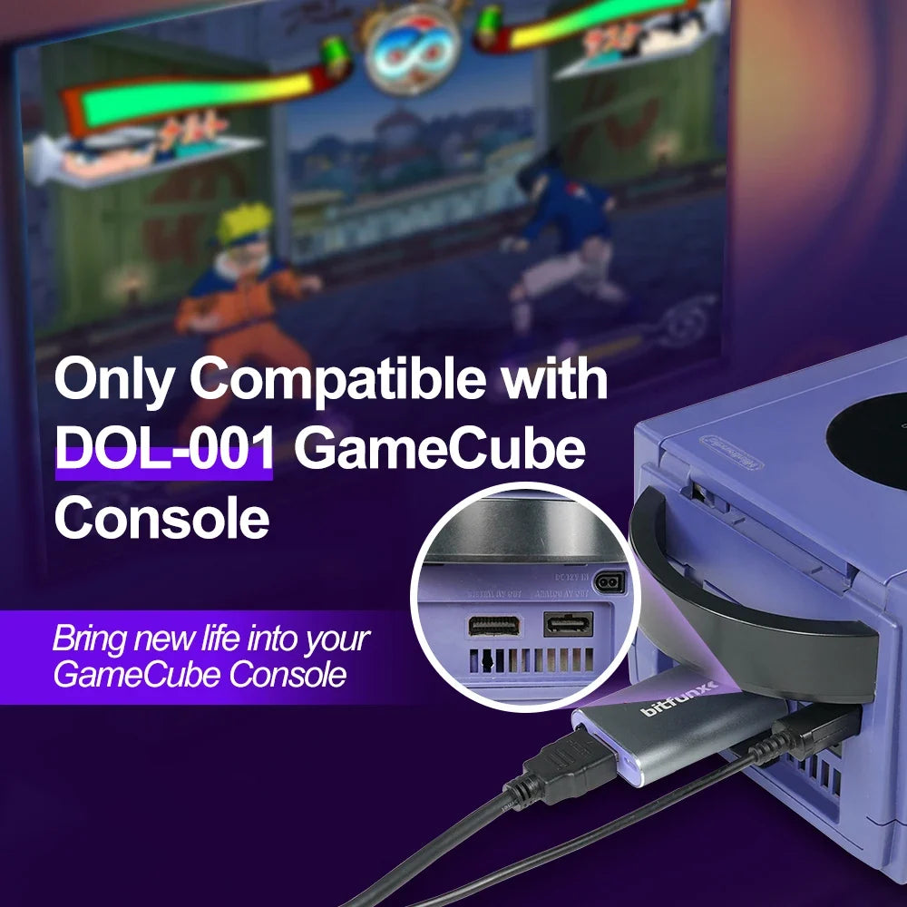 Bitfunx GameCube HDMI Adapter, Digital AV to HDMI GC2HDMI