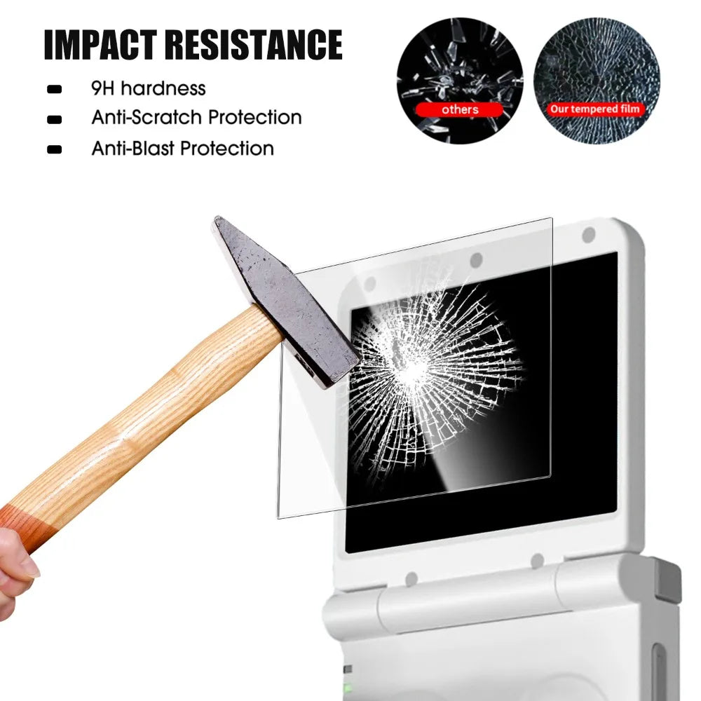 1-5Pcs Tempered Glass for Miyoo-Flip V2 Game Console Anti-Scratch Screen Protectors HD Clear Protective Films for Miyoo-Flip V2