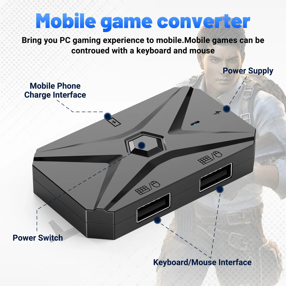 M1 Pro+ Mobile Phone Keyboard & Mouse Mapper for Android PUBG