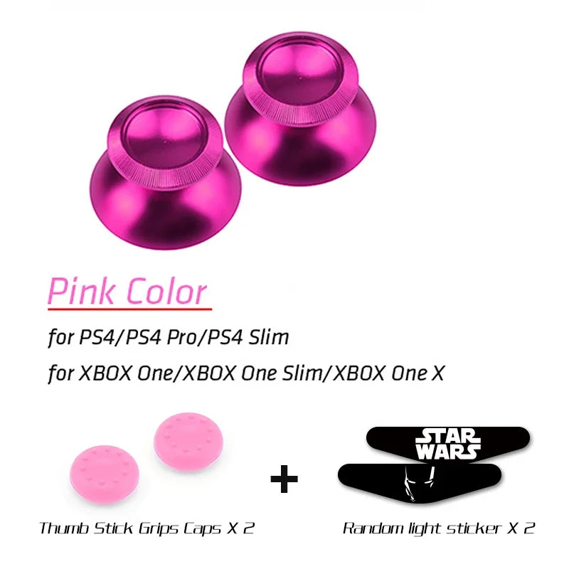 Data Frog Metal Thumbsticks for PS4 Slim/Pro, Xbox One Slim