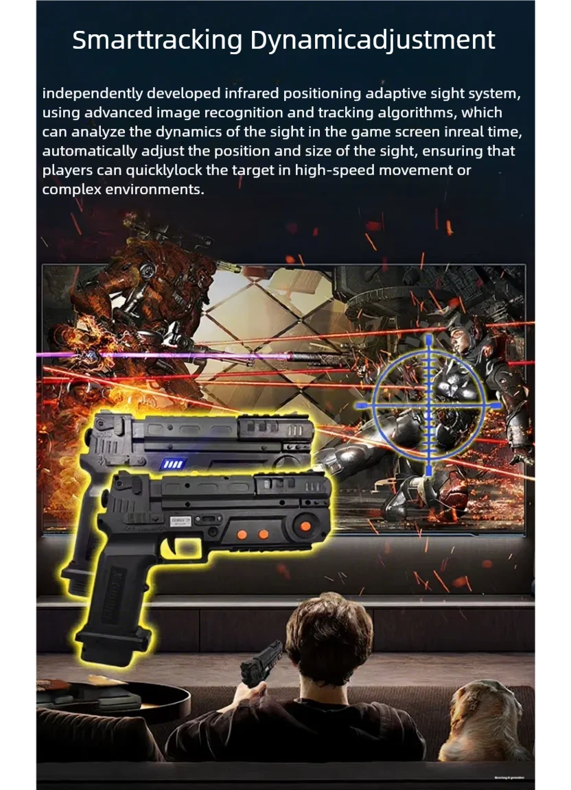 XGUNNER Wireless Light Gun with Recoil and Vibration for PC