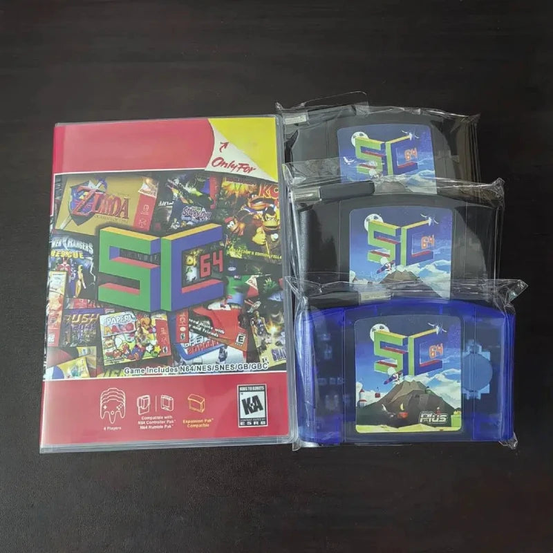 N64 flashcart SummerCart64 game cartridge N64 US/JP/EU universal SC64 Flashcart 9999 games, compatible with 16G/32G memory