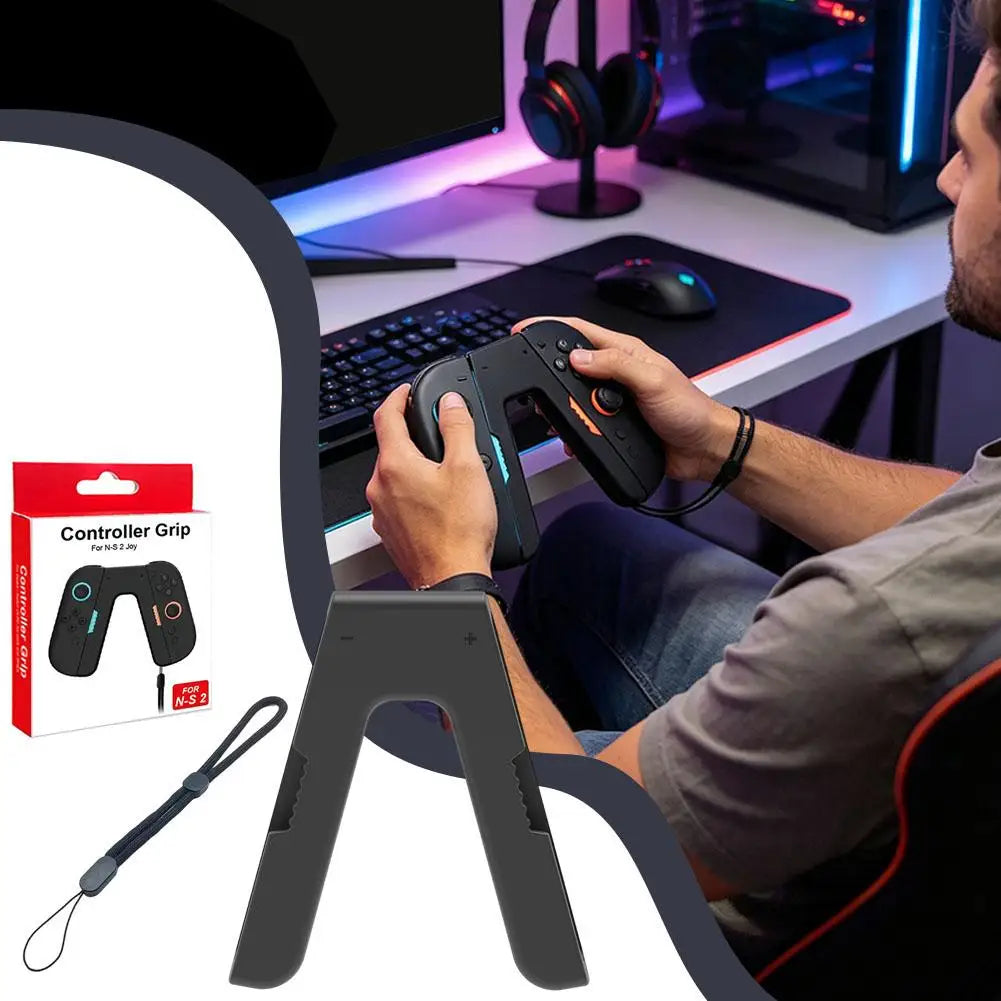 Joy-Con Grip for Nintendo Switch 2, V-Shaped Magnetic Bracket