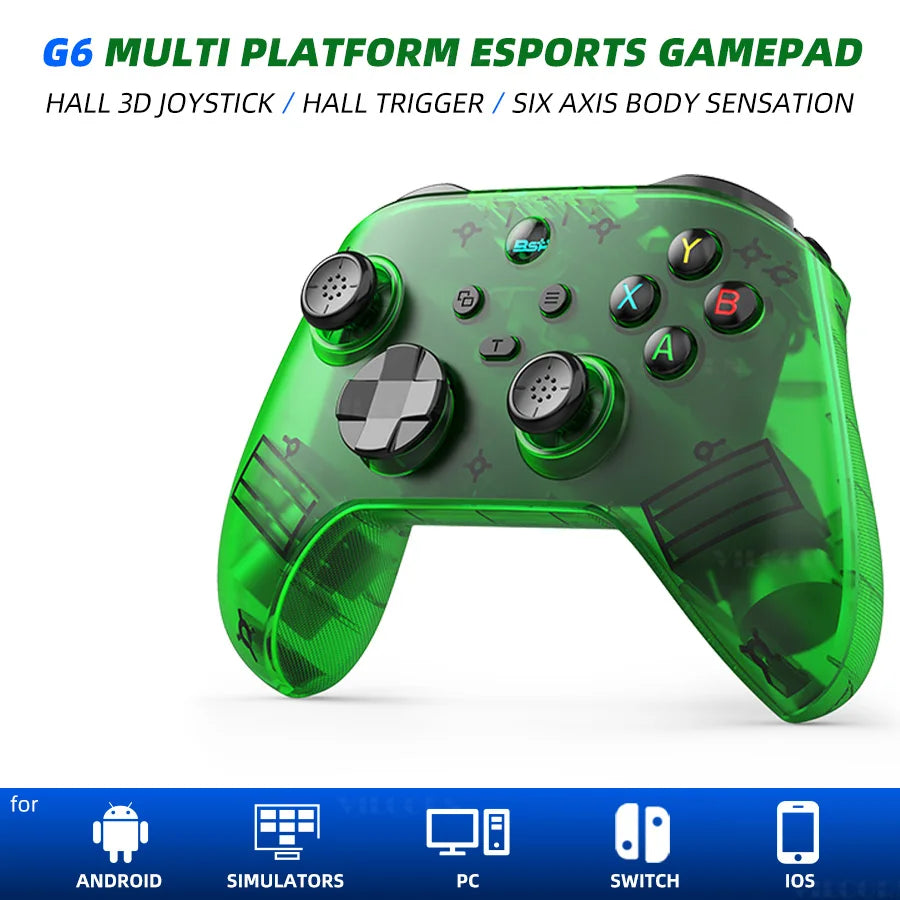 VILCORN G6 Wireless Hall Controller for Phone, PC and Switch