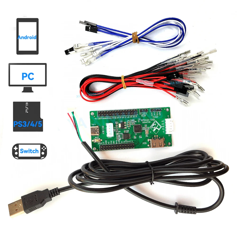 XINWANG ZXL-PICO USB Encoder Board for Hitbox, PC, PS4, Switch