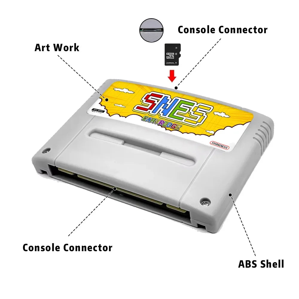 3000 in 1 SFC Card with 8GB TF for SNES Super Famicom Console