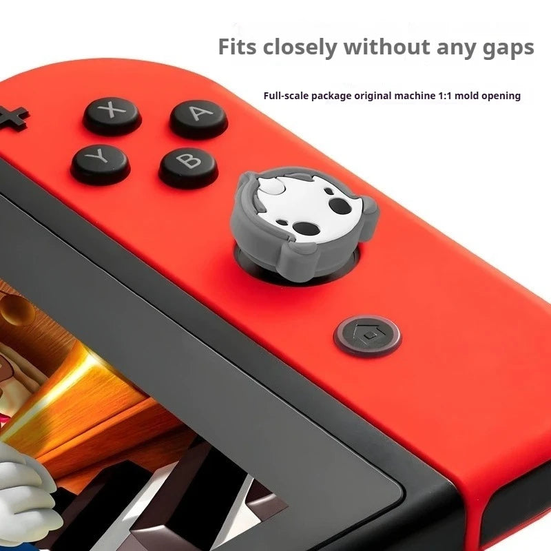 2pcs Cartoon Silicone Analog Thumb Grip Caps Compatible with Nintendo Switch OLED/Switch Lite/Switch Joystick Protective Cover