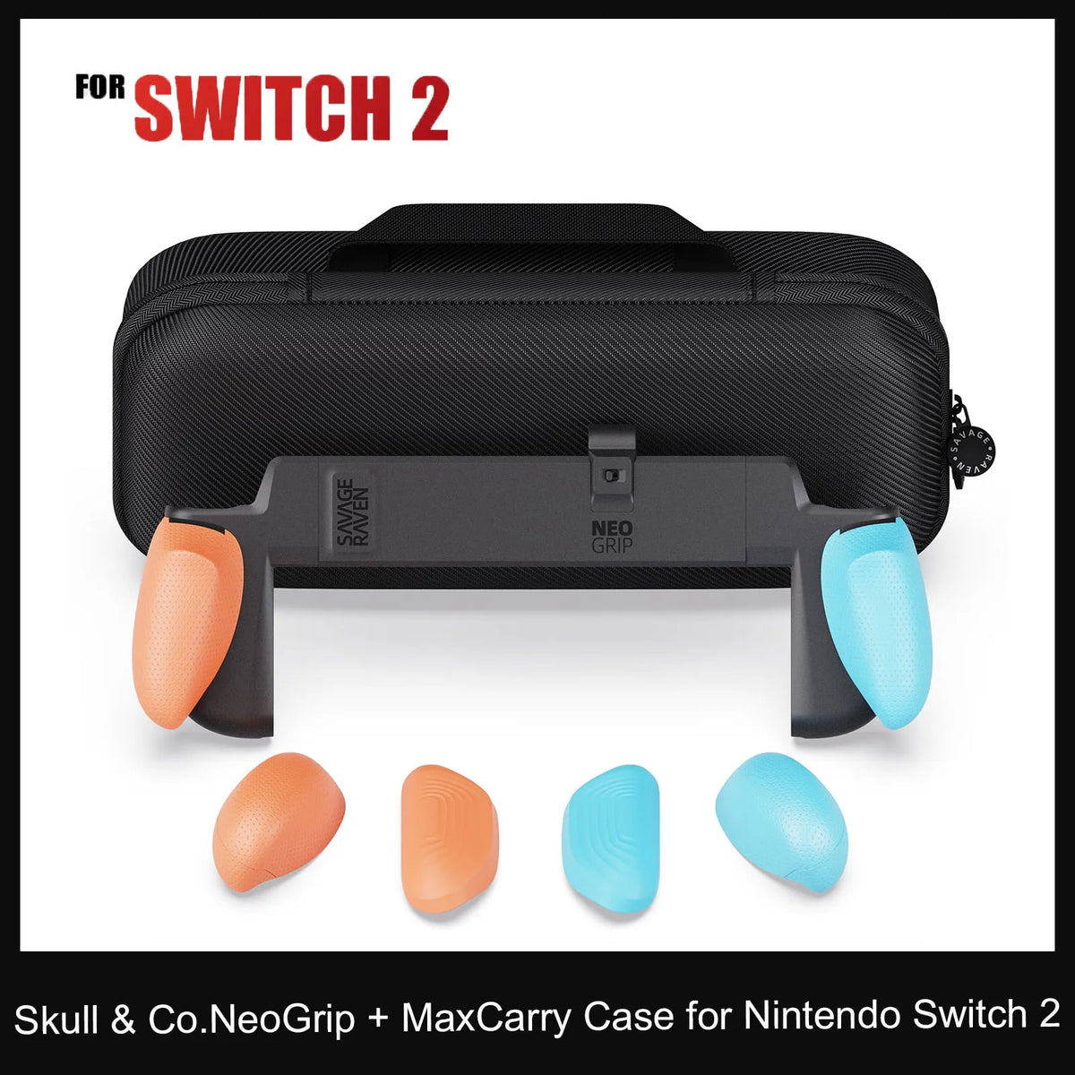 Savage Raven Nintendo Switch 2 NeoGrip + MaxCarry Case