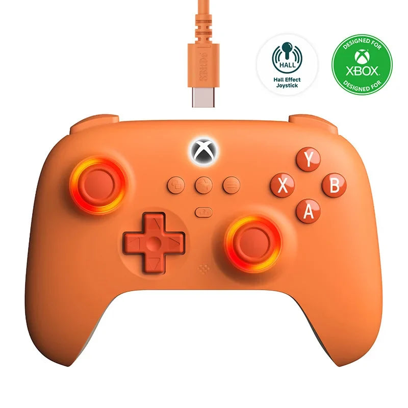 8BitDo Ultimate C Wired Xbox Controller with RGB Fire Ring