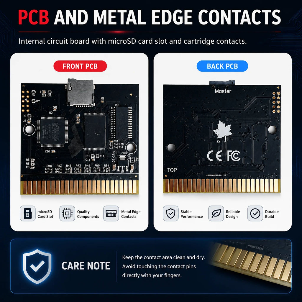1400 in 1 Game Cartridge with 8GB MicroSD for Sega Master System