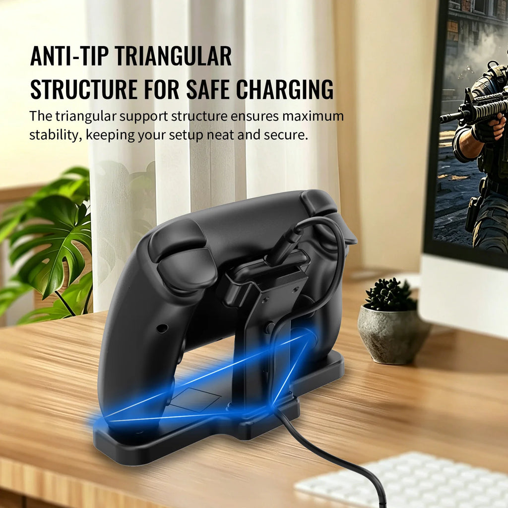 New Desktop Stand Compatible with Steam Controller 2 Charging Dock Anti-Slip Gamepad Holder Accessory for Steam Controllers