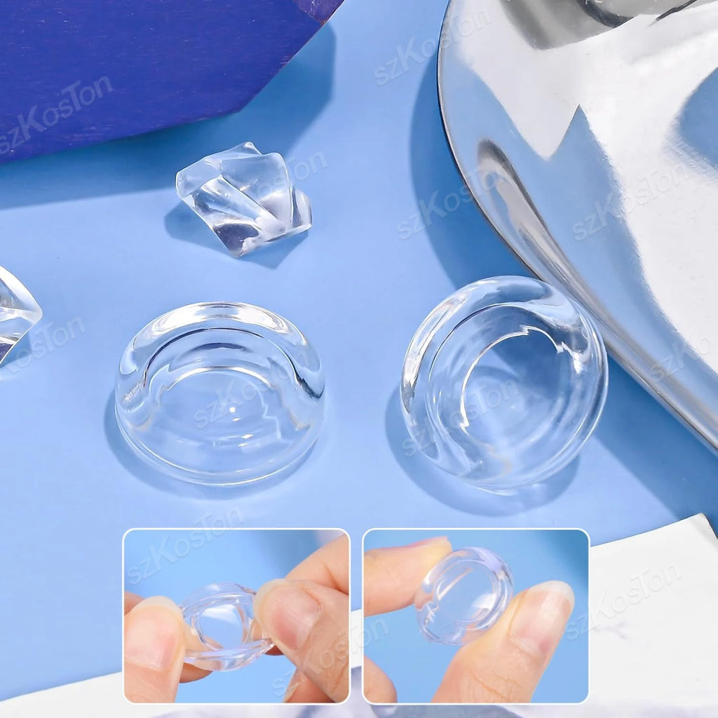 Nintendo Switch 2 Pro Controller Clear Silicone Thumb Grips